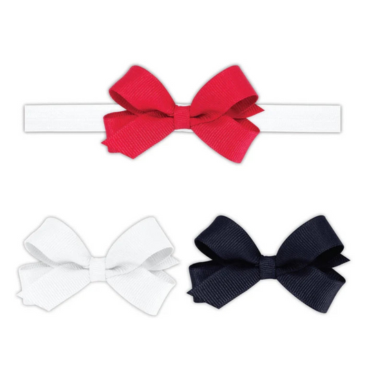 3 Pack Tiny Bows with Add-A-Bow Band
