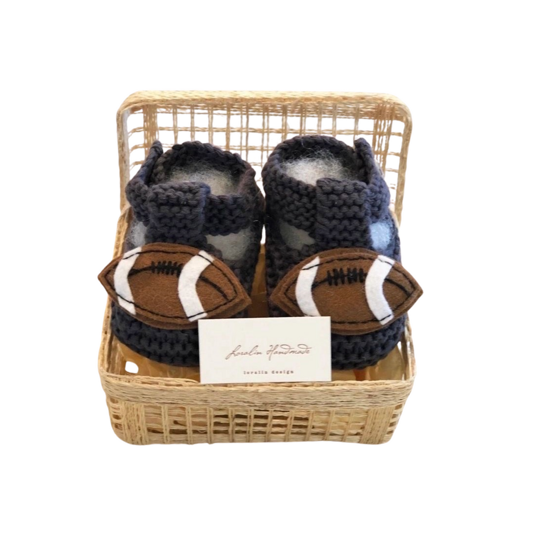 Football Booties in Basket: 0-6M