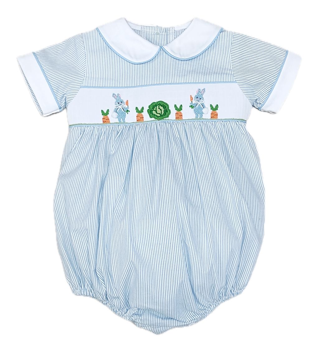 Boys Hand Smocked Bubble | Bunnies
