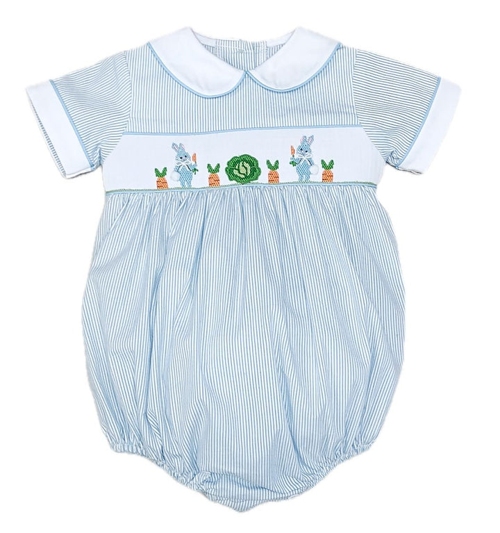 Boys Hand Smocked Bubble | Bunnies