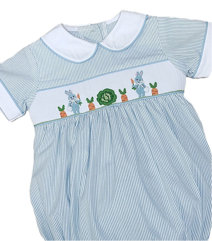 Boys Hand Smocked Bubble | Bunnies