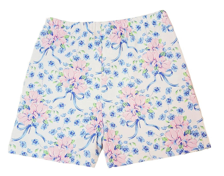Girls Floral Skirt | Blue Spring Flowers