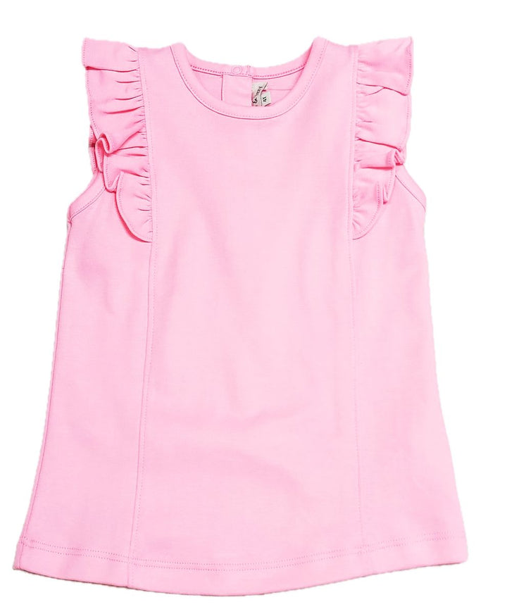 Girls Pink Pima Top | Positano Collection