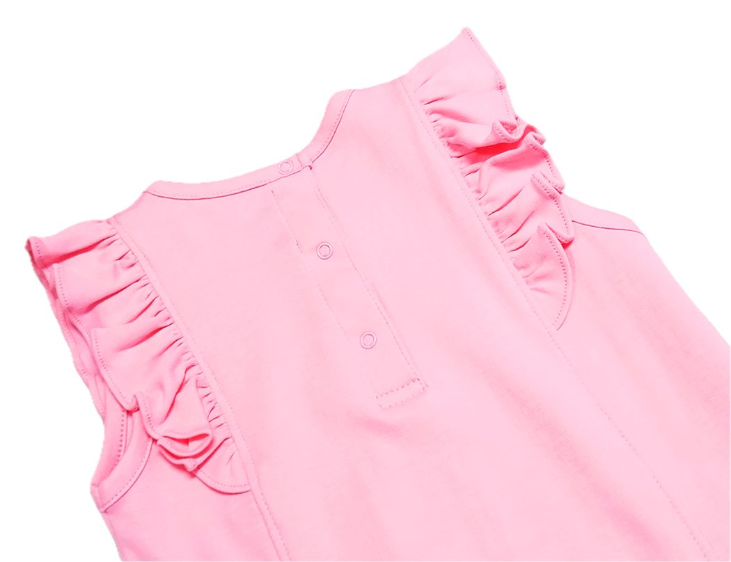 Girls Pink Pima Top | Positano Collection