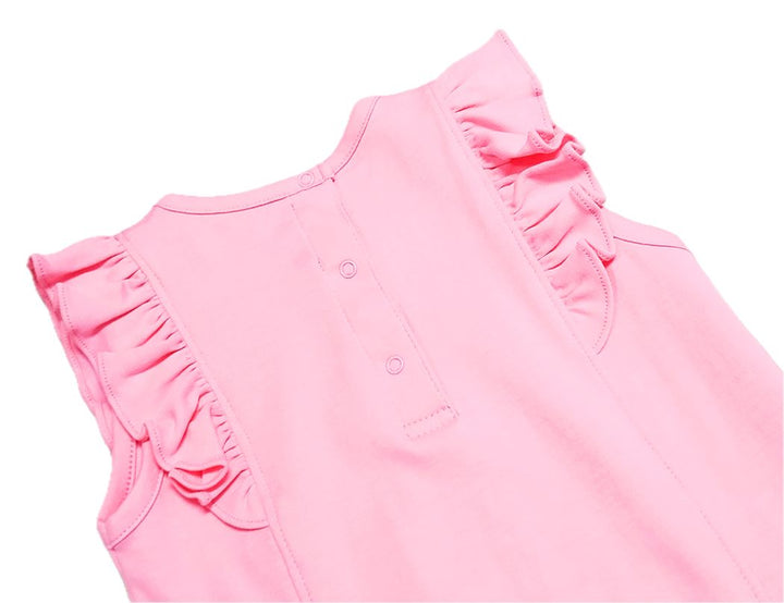 Girls Pink Pima Top | Positano Collection