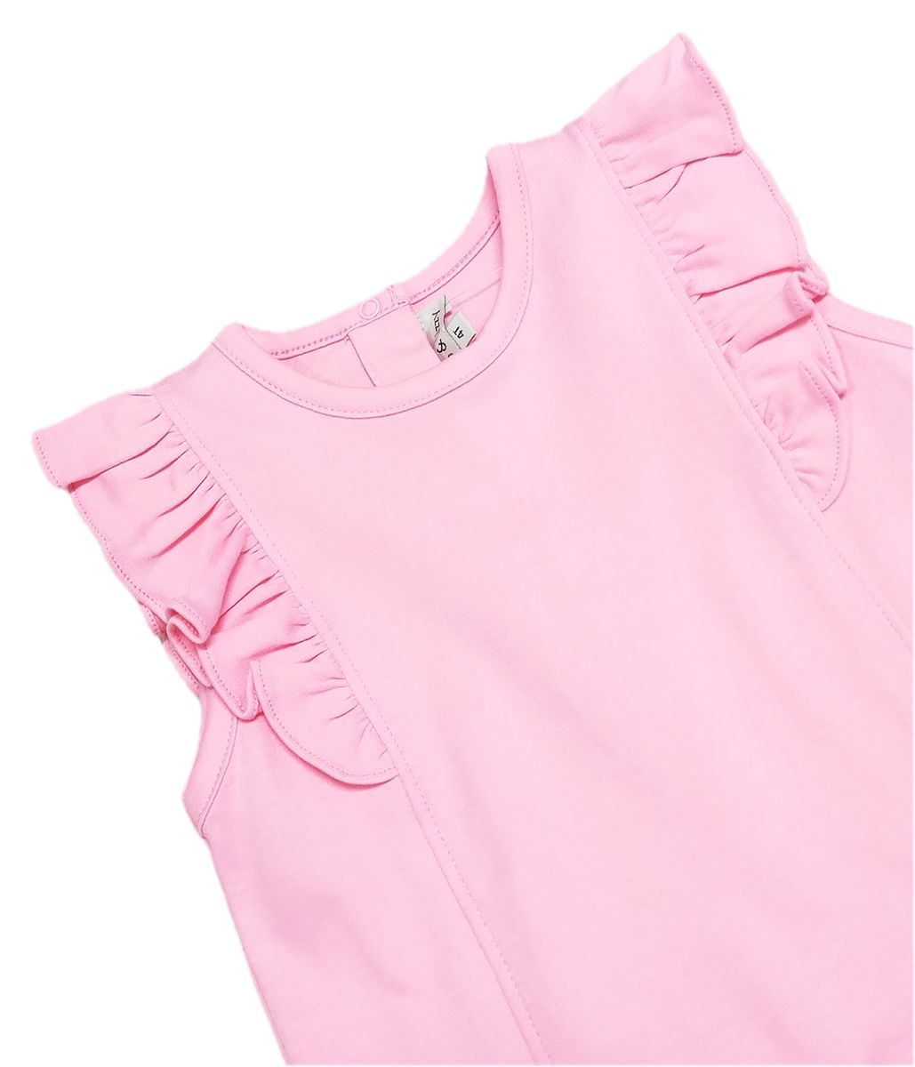 Girls Pink Pima Top | Positano Collection