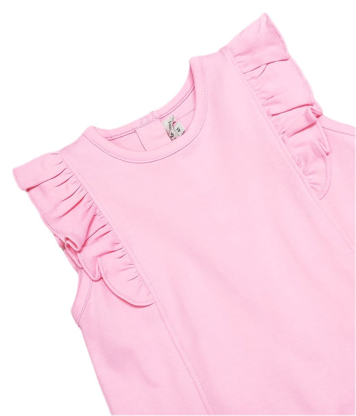 Girls Pink Pima Top | Positano Collection