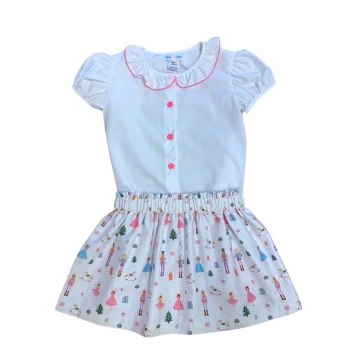 Nutcracker Skirt Set with Blouse