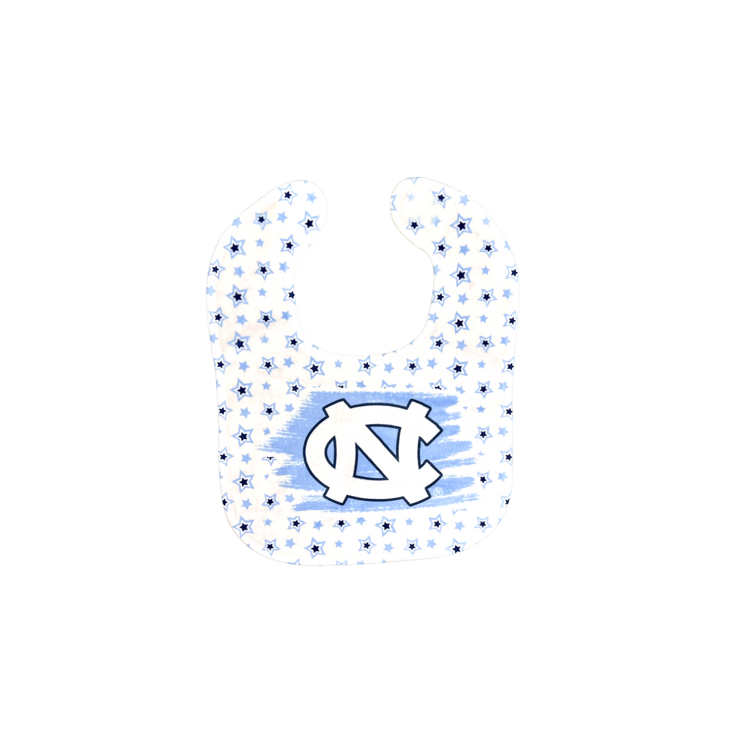 UNC Tarheel with Stars Collegiate Soft Jersey Infant Bib