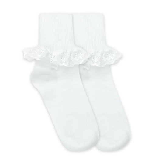 White Chantilly Lace Socks