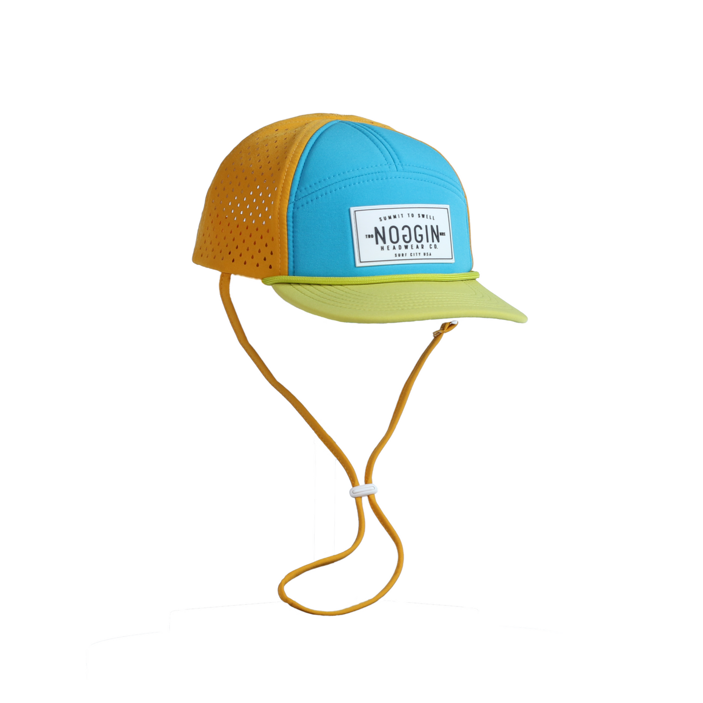 Water Friendly Trucker Hat - Theo Seven Panel: W/CHIN STRAP