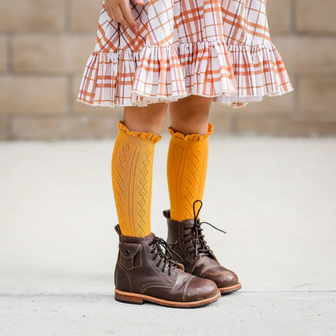 Marigold Fancy Knee Highs