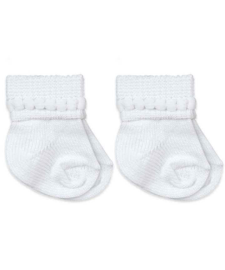 Bubble Bootie 2pk Infant Socks - White