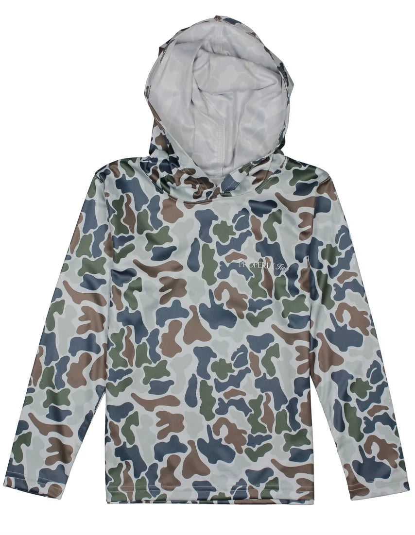 Boys Sportsman Performance Hoodie: Terra Camo