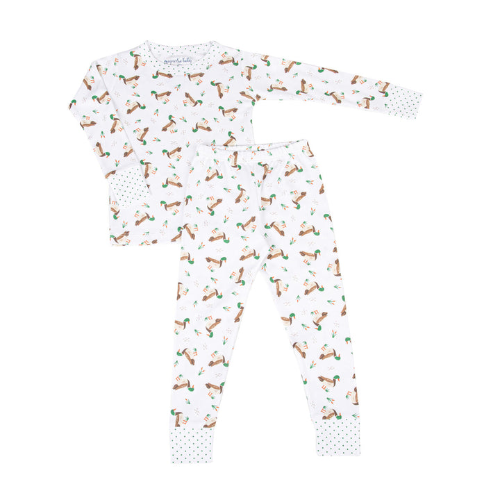 Mallard Pond Green Print Pjs