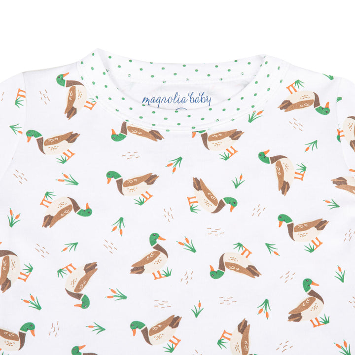 Mallard Pond Green Print Pjs