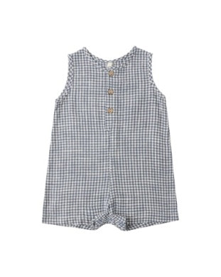 Maverick Romper | Marine Gingham