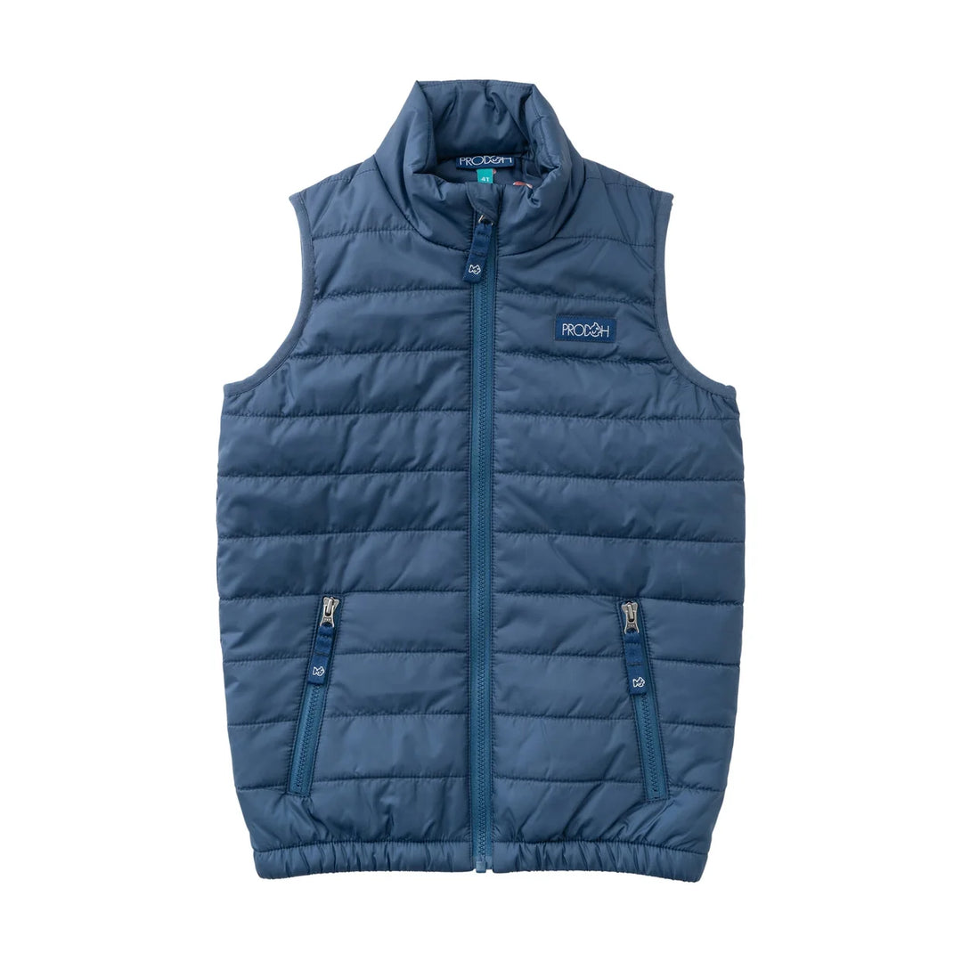Boys Puffer Vest | Dark Denim