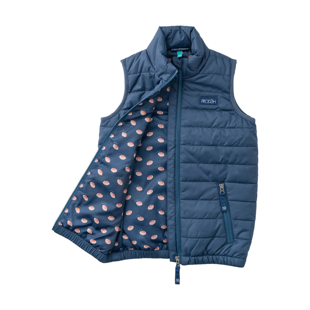 Boys Puffer Vest | Dark Denim