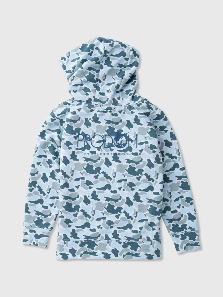 Boys Spinnerbait Hooded Sweatshirt | Cool Blues Breakpoint Camo