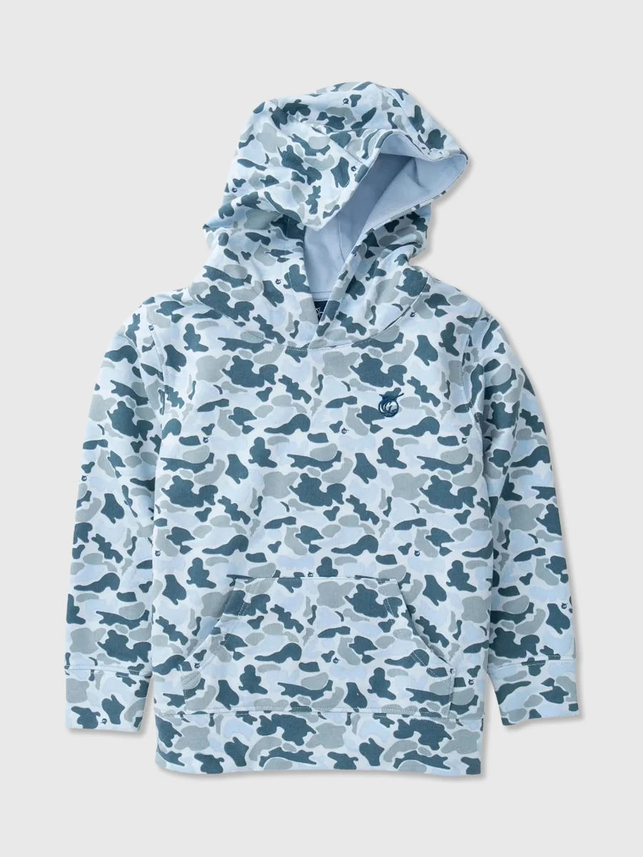 Boys Spinnerbait Hooded Sweatshirt | Cool Blues Breakpoint Camo