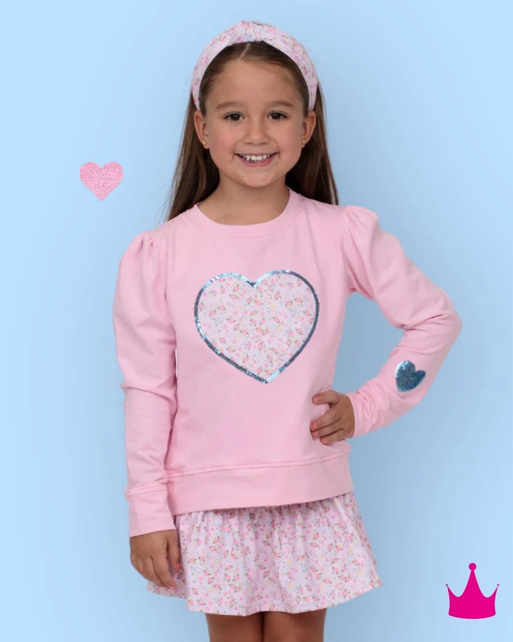 Sequin Applique Stay Sweet Pink Holly