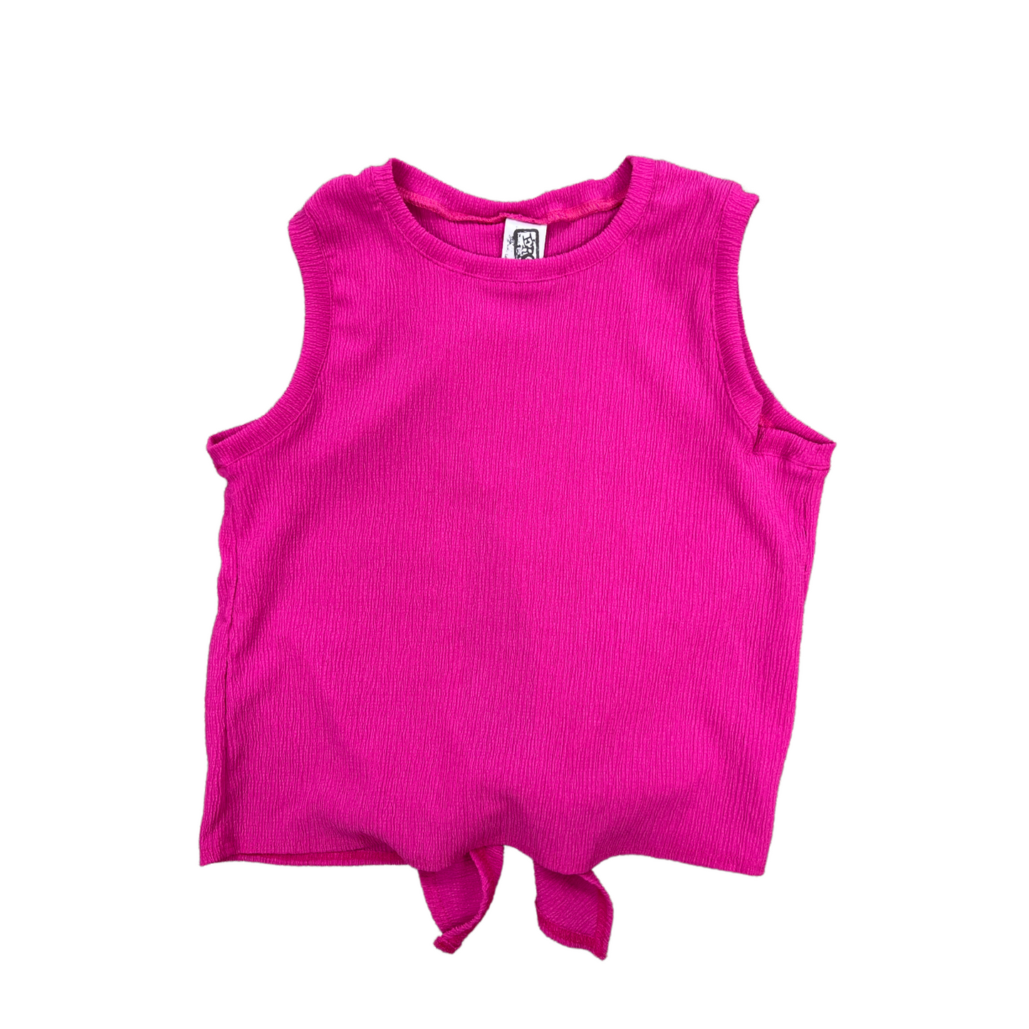 Erge Sleeveless Crepe Top - Magenta