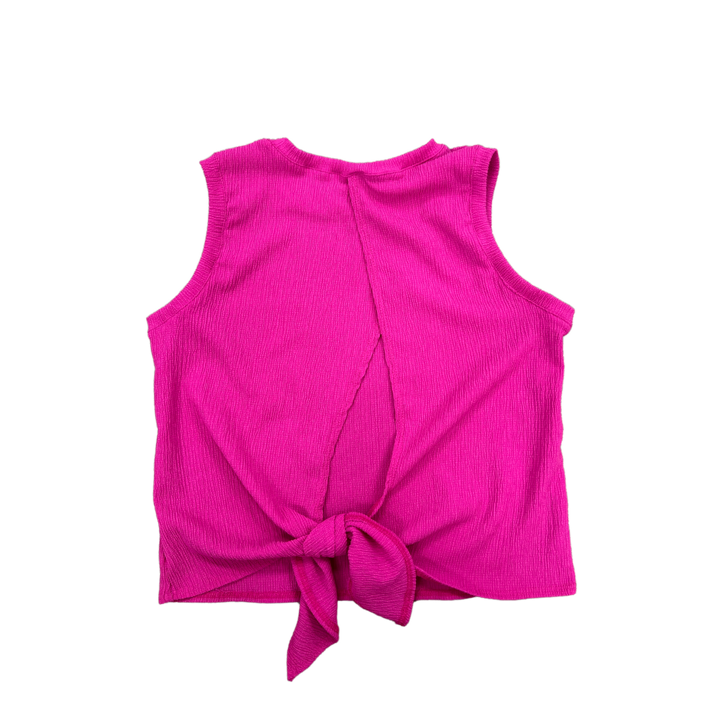 Erge Sleeveless Crepe Top - Magenta