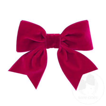 Small King Plush Velvet Bowtie With Tails | Cardinal