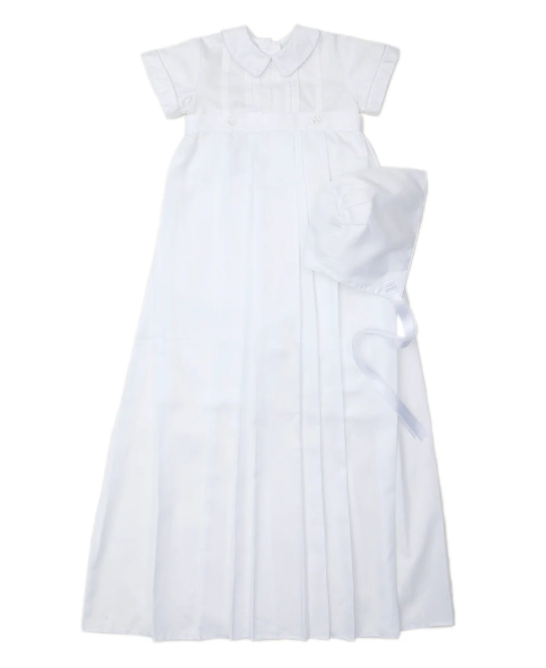 Aiden Christening Convertible Gown & Hat Set