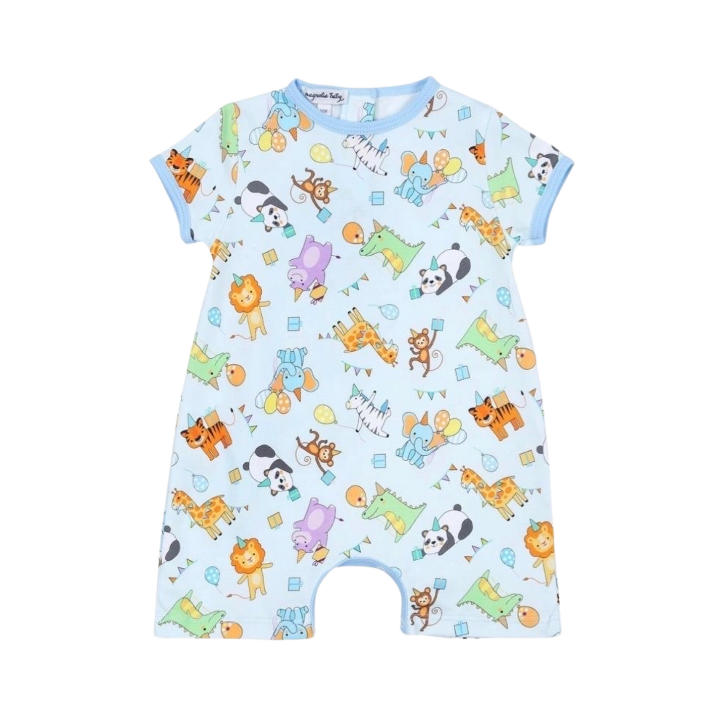 Cake, Presents, Party Boys Birthday Romper 𝓟𝓲𝓶𝓪 𝓒𝓸𝓽𝓽𝓸𝓷: 9M, 24M