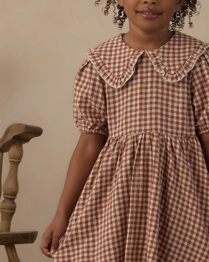 Camille Dress | Brick Check