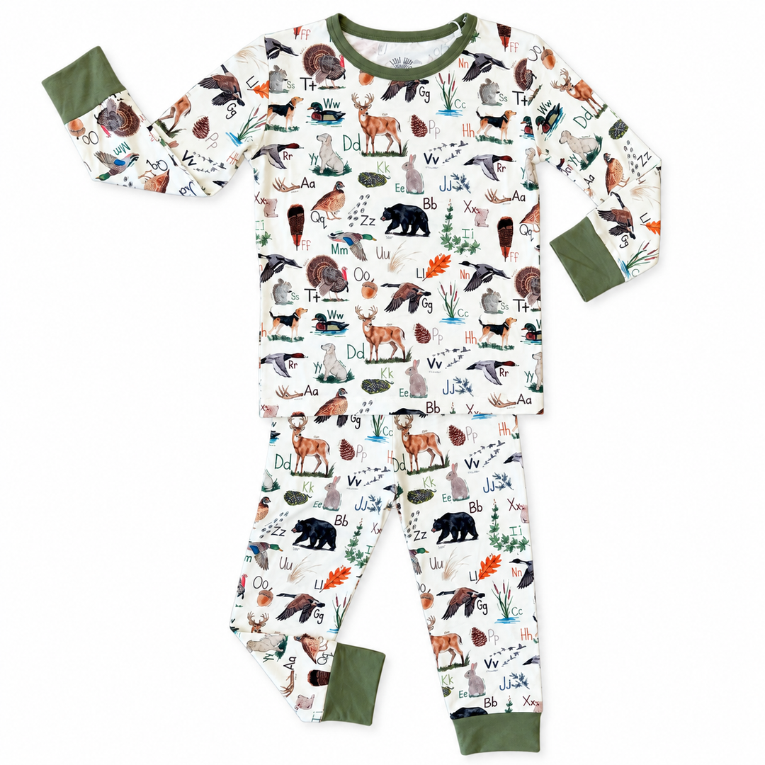 Harvest ABC’s Green Two Piece Pajama Set