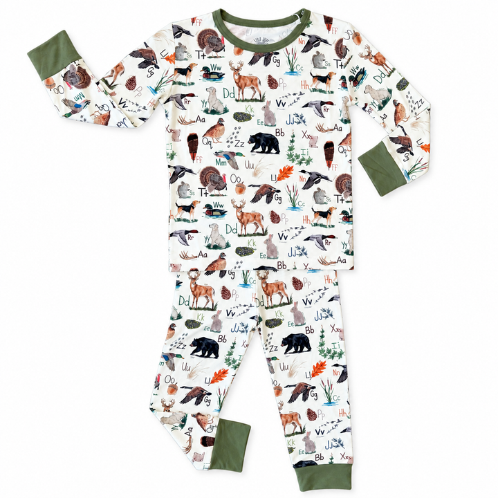 Harvest ABC’s Green Two Piece Pajama Set
