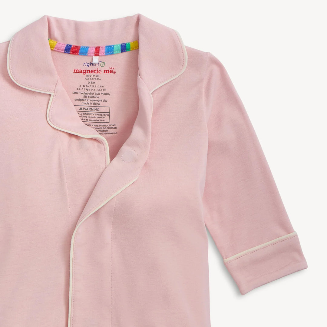 Magnetic Classic with a Twist Coverall | Blush Pink