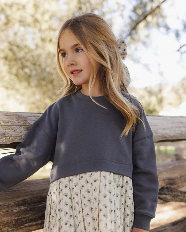 Girls Sweatshirt Dress | Vintage Fleur