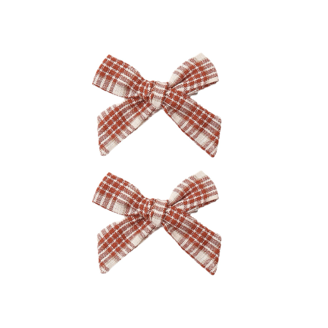 Teen Bows | Set of 2 Vintage Plaid