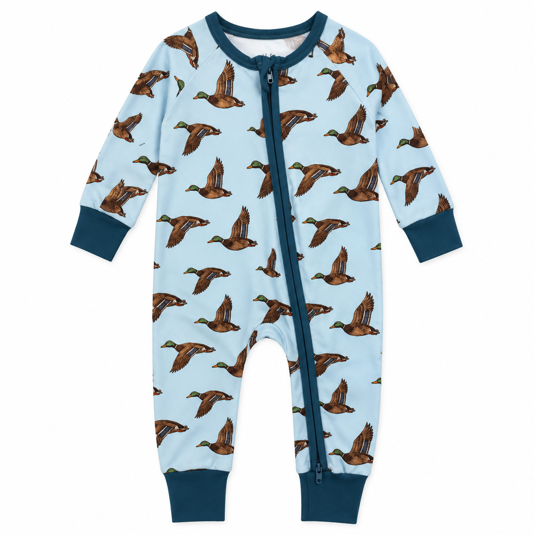 Mallard Montage Blue Zippy