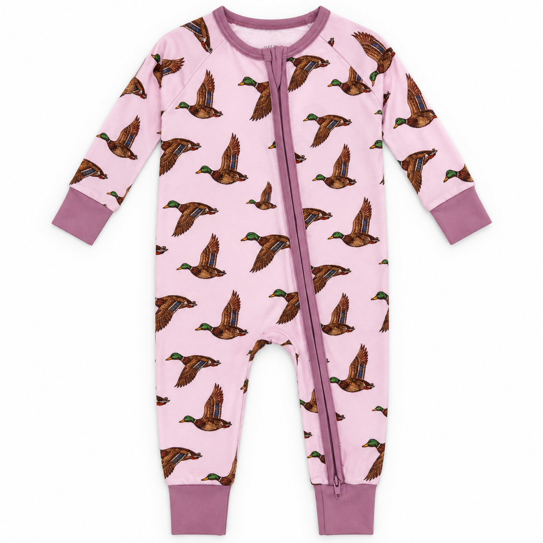 Mallard Montage Pink Zippy