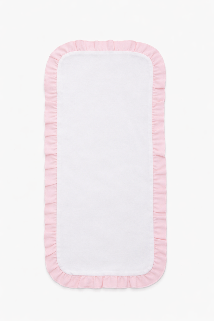 3-Piece Baby Gift Set: Blanket, Burp, Bib | Pearl Pink