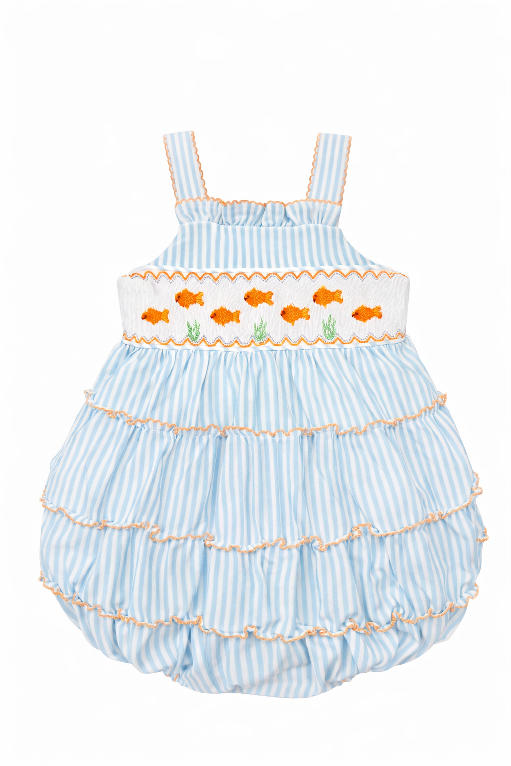 Goldfish Gang Smocked Bubble