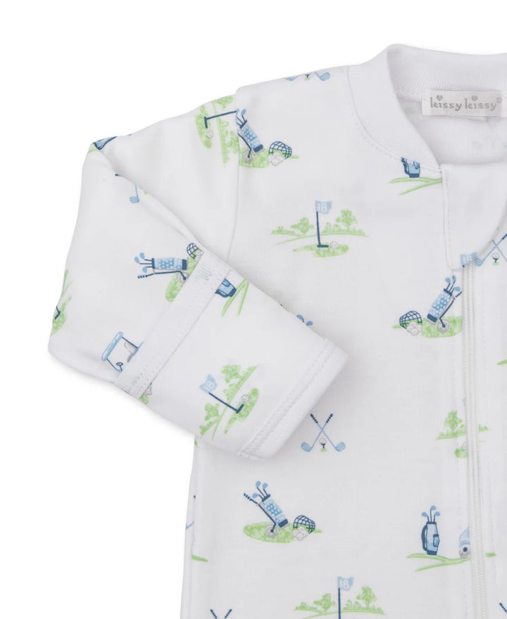 Fairway Foursome Blue Zipped Footie