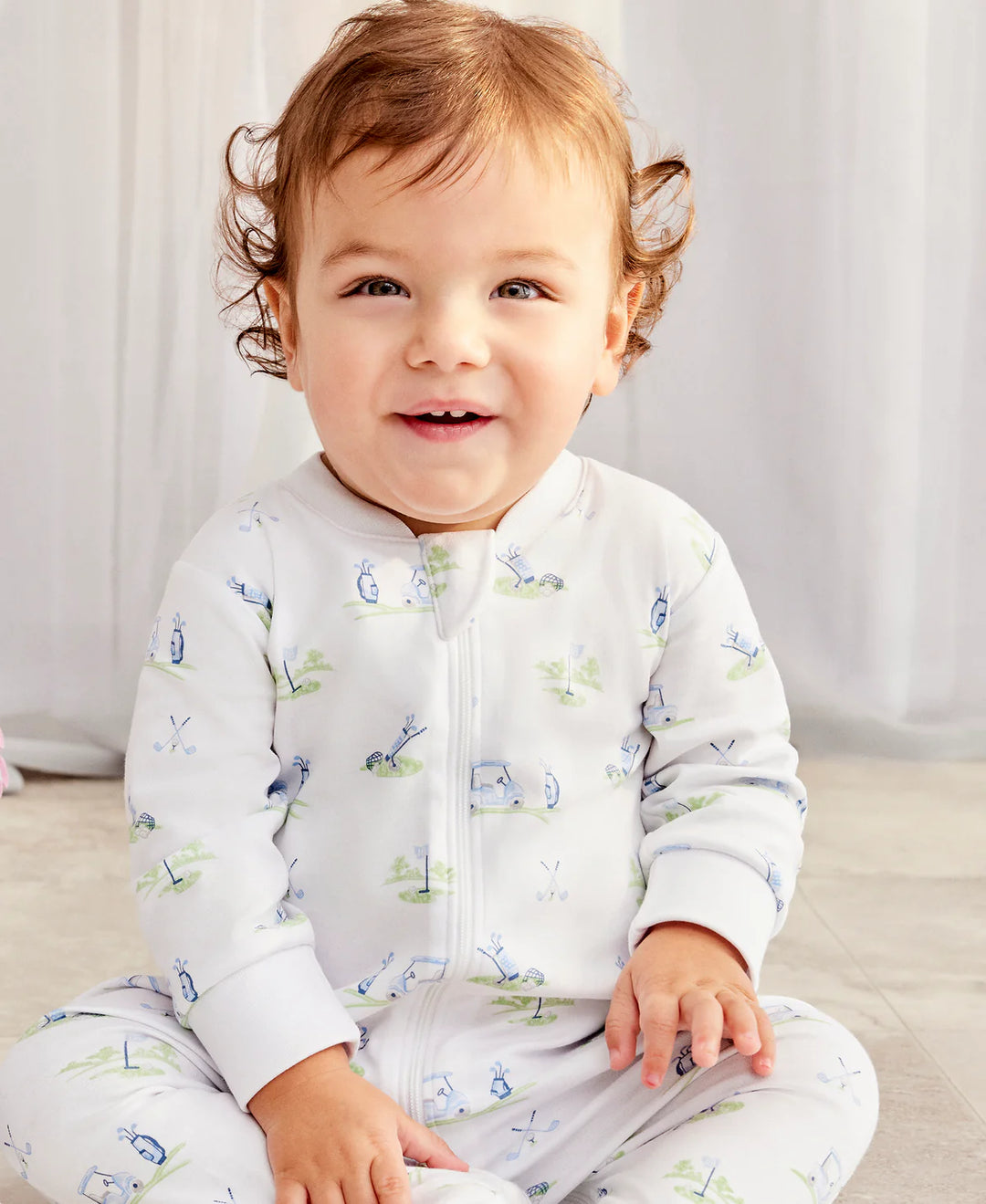 Fairway Foursome Blue Zipped Footie