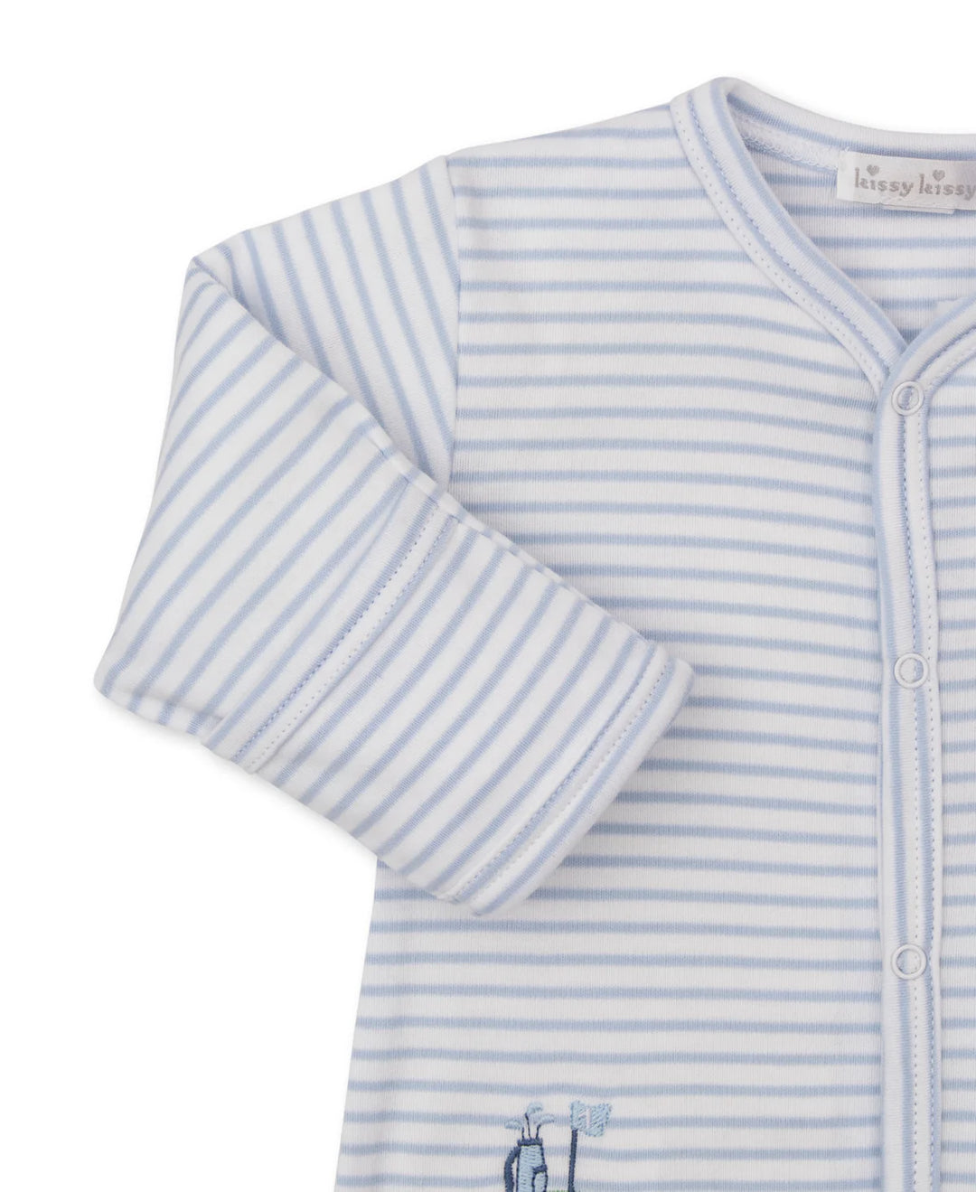 Fairway Foursome Striped Buttoned Footie