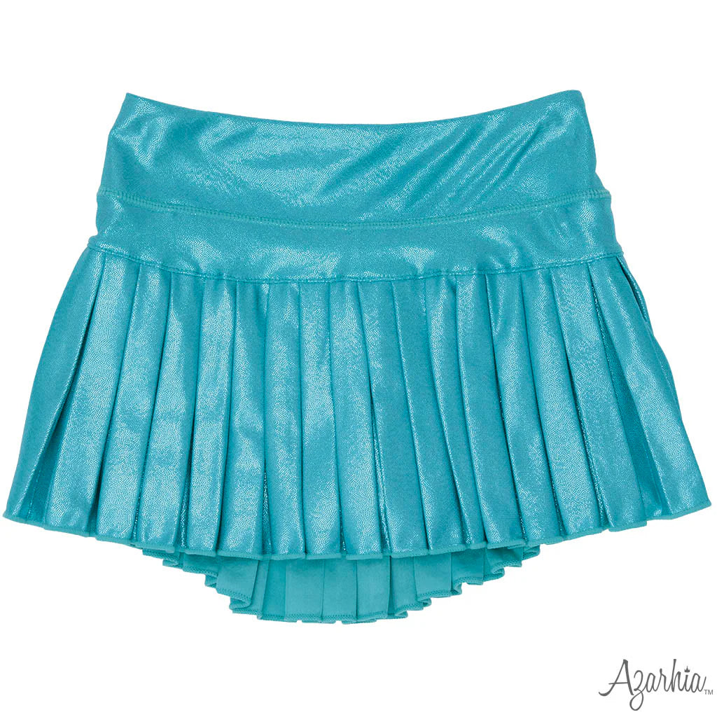 Mini Pleated Skort | Turquoise Shimmer