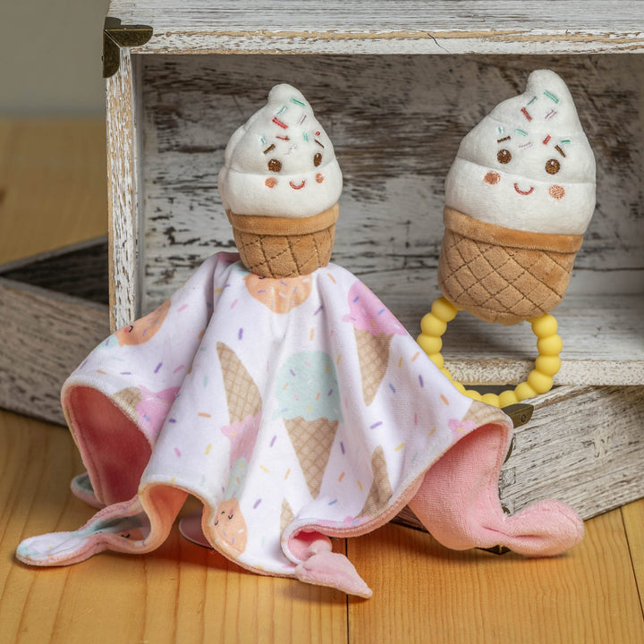 Sweet Soothie Ice Cream Teether Rattle – 5″