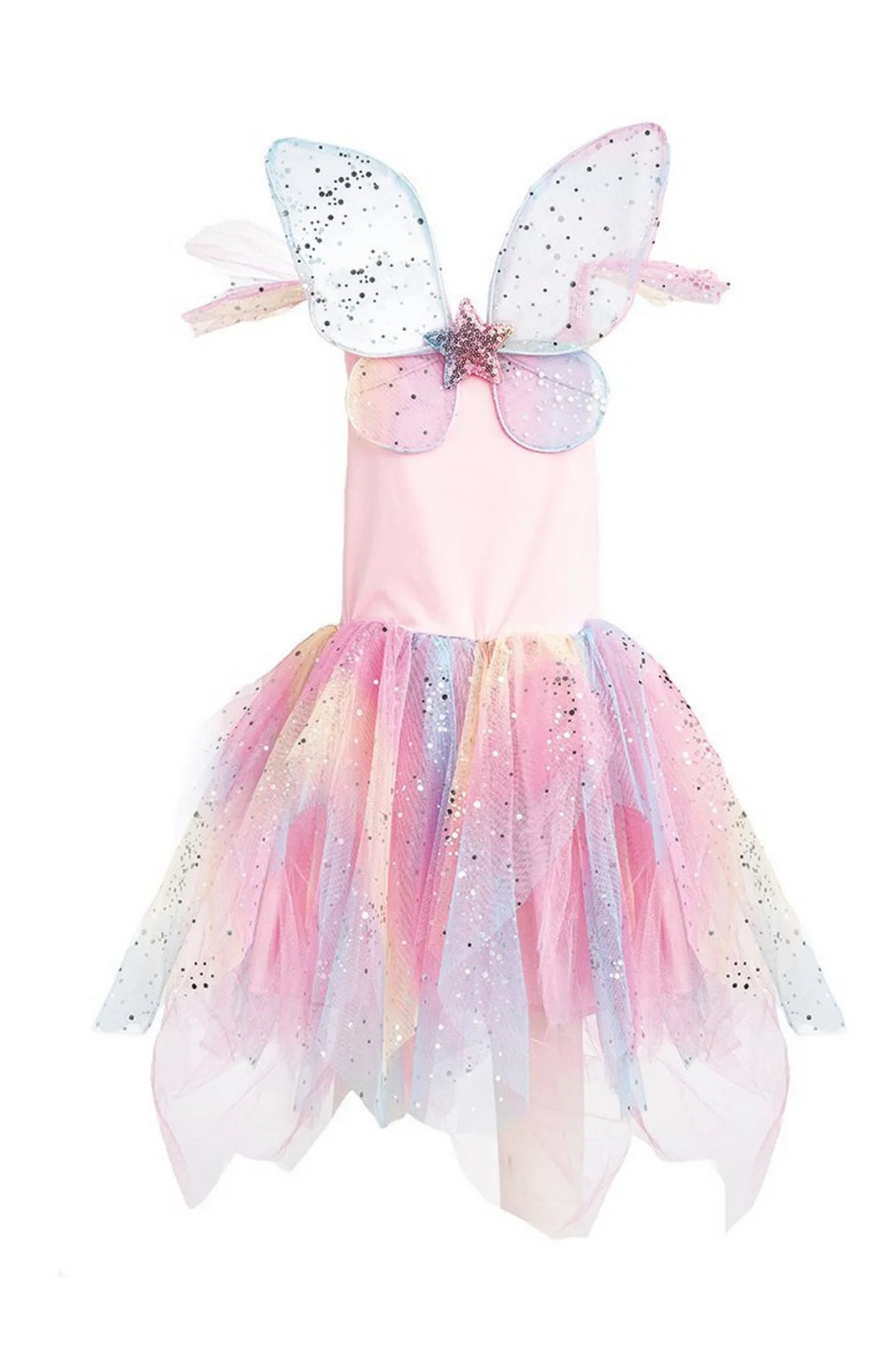 Rainbow Fairy Dress & Wings: 3/4