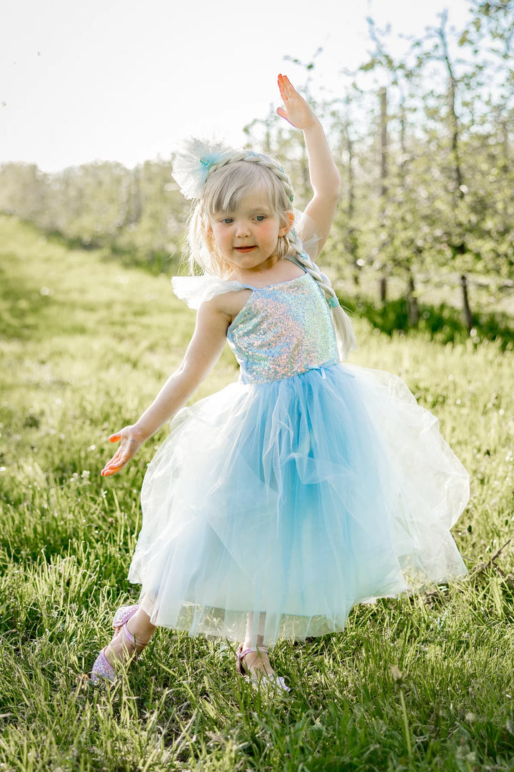 Blue Sequins Princess Dress