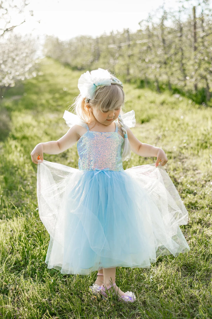 Blue Sequins Princess Dress