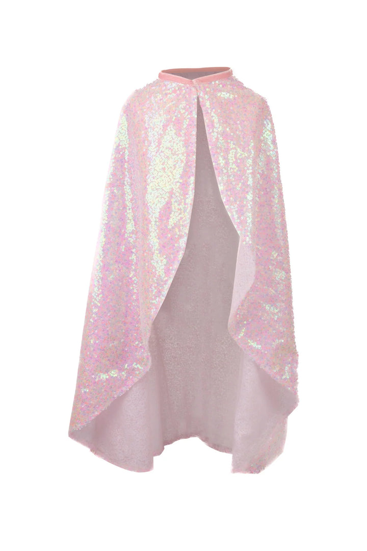 Pink Sequins Twirl Cape: 4-6